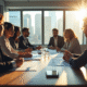 Groupe de professionnels en réunion de travail collaboration
