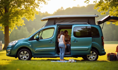 Peugeot Partner Tepee en pique-nique en campagne